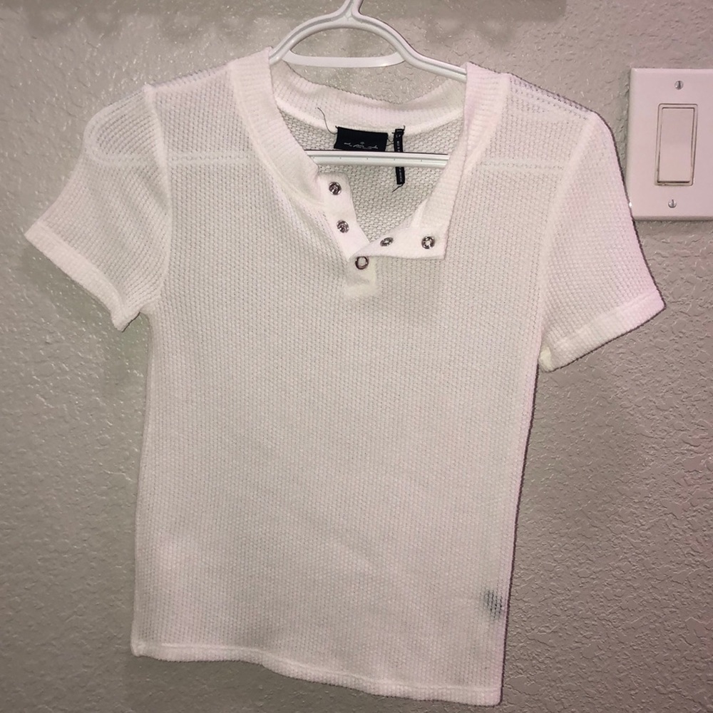 A cute sheer white top